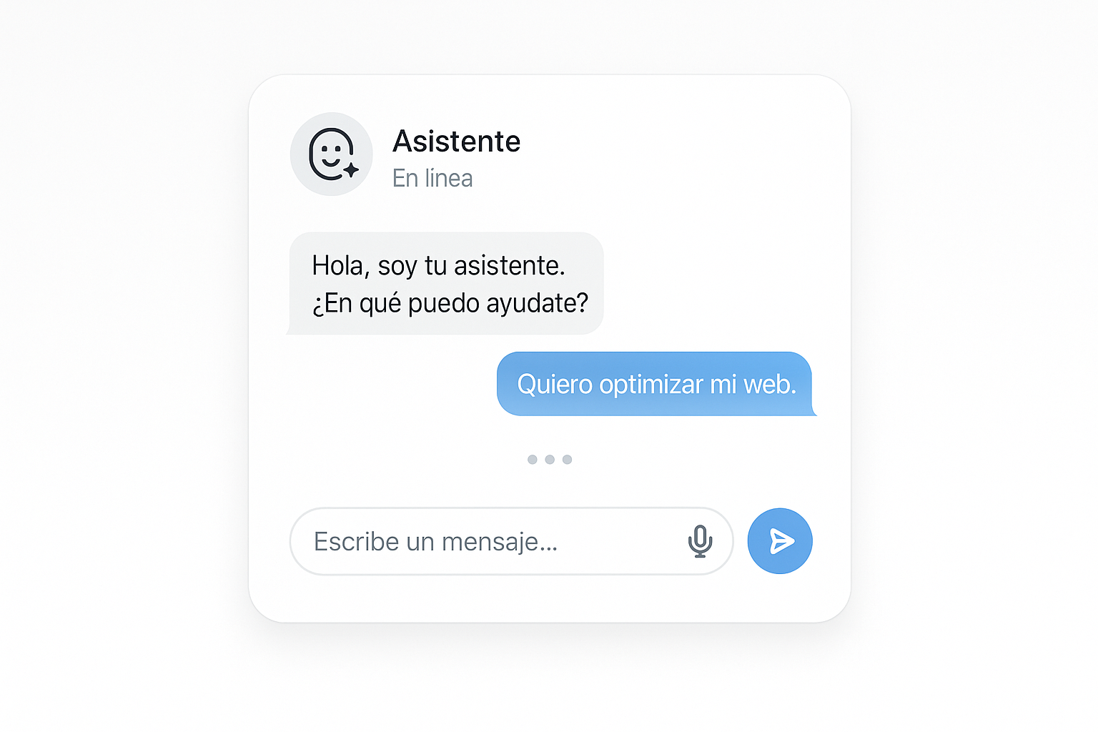 Asistente IA conversando con cliente